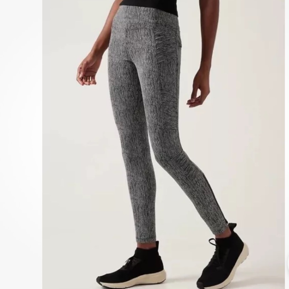 NWOT Athleta Delancey Textured Moto Tight
